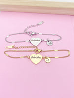 Godmother Bracelet in Gold or Silver, Stainless Steel Bracelet, AD446