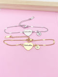 Godmother Bracelet in Gold or Silver, Stainless Steel Bracelet, AD446