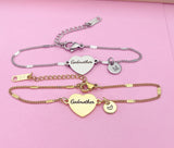 Godmother Bracelet in Gold or Silver, Stainless Steel Bracelet, AD446