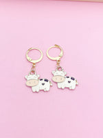 Cute Cow Earrings, Cow Calf Cattle Perfect Gift for Farmers, N3054