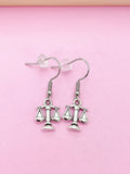 Silver Scale of Justice Earrings, Lawyer Gift