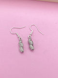 Silver Peanut Charm Earrings, AN1435