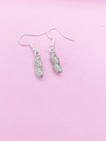Silver Peanut Charm Earrings, AN1435