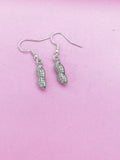Silver Peanut Charm Earrings, AN1435