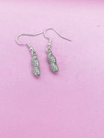 Silver Peanut Charm Earrings, AN1435