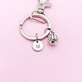 Water Polo Keychain, Initial Charm, Team Gift