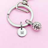 Water Polo Keychain in Silver, Water Polo Team Gifts, N4000