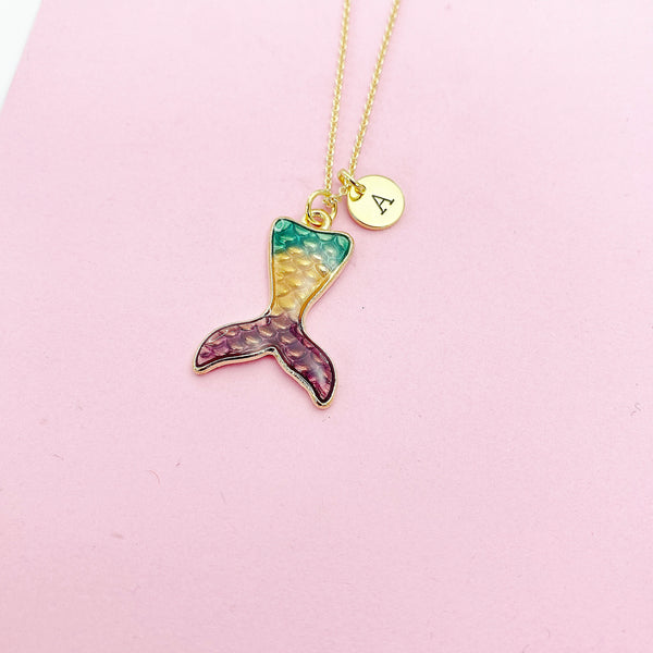 Mermaid Tail Necklace in Gold, N5577