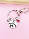 Silver No Matter What Charm Keychain, Personalized Gift, N4747