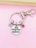 Silver No Matter What Charm Keychain, Personalized Gift, N4747