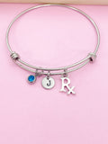 Silver Pharmacist RX Charm Bracelet, N2239