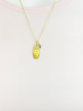 Gold Cicada Charm Necklace Entomology Gifts Ideas, Personalized Customized Gifts, N5342