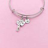 Hand with Poker Cards Bracelet in Silver, AN141