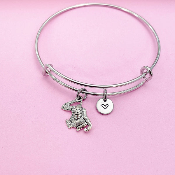 Monkey Orangutan Bracelet in Silver, N5577