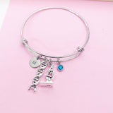 Microscope DNA Bracelet in Silver, N2260