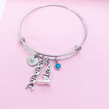 Microscope DNA Bracelet in Silver, N2260