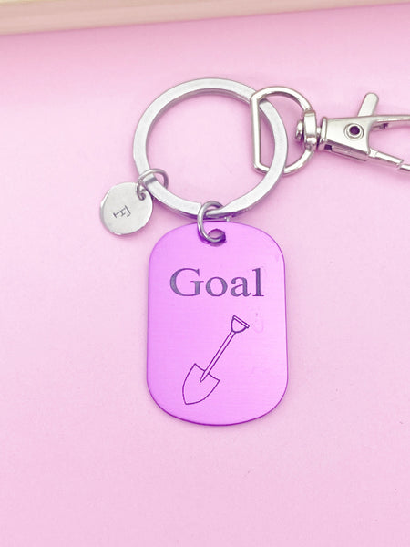 Goal Shovel Customize Charm Keychain Motivation Graduation Gifts Ideas, D445