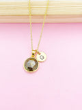 Pyrite Necklace, Natural Gemstone Jewelry N3447