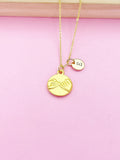 Gold Pinky Promise Initial Necklace, Best Friend Gift