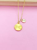 Gold Pinky Promise Initial Necklace, Best Friend Gift, N5344