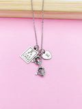 Optometrist Necklace, Snellen Chart Necklace, Eye Chart Charm, Glasses Charm, Gift for Eye Doctor, Optometrist Gift, Personalized Gift, N147