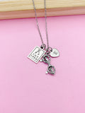 Optometrist Necklace, Snellen Chart Necklace, Eye Chart Charm, Glasses Charm, Gift for Eye Doctor, Optometrist Gift, Personalized Gift, N147