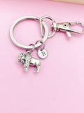 Silver Bison Charm Keychain Wildlife Specialist Wildlife Biologist Gifts Ideas Personize Customize, AN1891