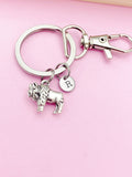 Silver Bison Charm Keychain Wildlife Specialist Wildlife Biologist Gifts Ideas Personize Customize, AN1891