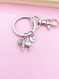 Silver Bison Charm Keychain Wildlife Specialist Wildlife Biologist Gifts Ideas Personize Customize, AN1891