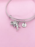 Silver Bull Charm Bracelet Bison Buffalo Wildlife Biologist Farmer Gift Ideas N4576