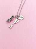 Silver Crew Oars Charm Necklace, Oar Canoe Rowing,  Boat Necklace, Oar Charm, Canoe Charm, Rowing Charm, Personalized Gift, N2671