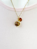 Miriam Stone Necklace, Elephant Skin Jasper, Calligraphy Stone, Natural Gemstone Jewelry Best Mother's Day Gift, N4698