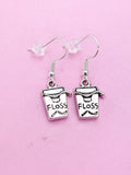 Silver Floss Earrings, DH Graduation Dentist Jewelry Earrings, Dentist Floss Charm, Dentist Earrings, DH DA Gifts, N2934