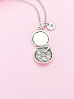 Silver Makeup Charm Necklace, Makeup Artist Gifts, Personalized Gifts, N118