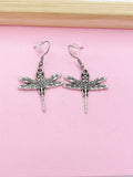 Silver Dragonfly Charm Earrings, BN56