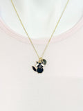 Gold Cute Raccoon Charm Necklace Roccoon Pet Gifts Ideas Personalized Customized Made to Order, N5492