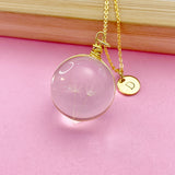 Dandelion Necklace in Gold or Silver, Wish Dandelion, Birthday Gifts, Terrarium Jewelry, Pressed Flowers Jewelry, Gardening Gift, AN200