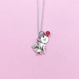 Mother and Baby Elephant Necklace in Silver, N1311B