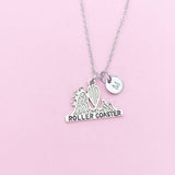 Roller Coaster Necklace in Silver, N2105