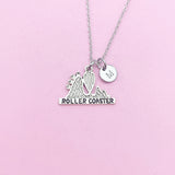 Roller Coaster Necklace in Silver, N2105
