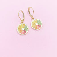 Lemon Slice Earrings in Gold, N3221-A