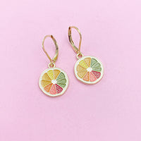 Lemon Slice Earrings in Gold, N3221-A