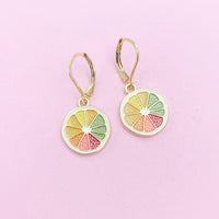 Lemon Slice Earrings in Gold, N3221-A