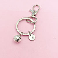 Volleyball Keychain in Silver, AN115