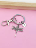 Silver Dragonfly Charm Keychain, EN56