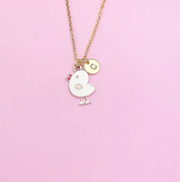 Gold Cute Chicken Charm Necklace Personize Customize Charm Necklace, AN3144