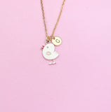 Gold Cute Chicken Charm Necklace Personize Customize Charm Necklace, AN3144