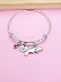 Silver Manatee Charm Bracelet, Sea Cow Charm, Biologist Gifts, N1024