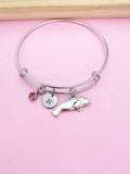 Silver Manatee Charm Bracelet, Sea Cow Charm, Biologist Gifts, N1024