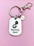 Silver Marching Band Sousaphone Charm Keychain Gifts Ideas, Personalize Customize Charm keychain, D448